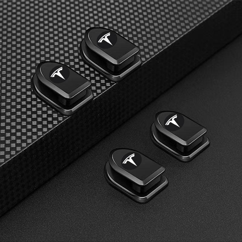 Mini Car Hooks Black Self Adhesive Invisible Hooks Interior Storage Holder For Tesla Model 3 Model S Model X Y Roadster Performance