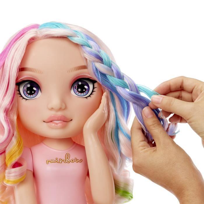 Rainbow High - Tête À Coiffer Bella - 33cm - Colore Ongles Et Cheveux - Dès 4 Ans