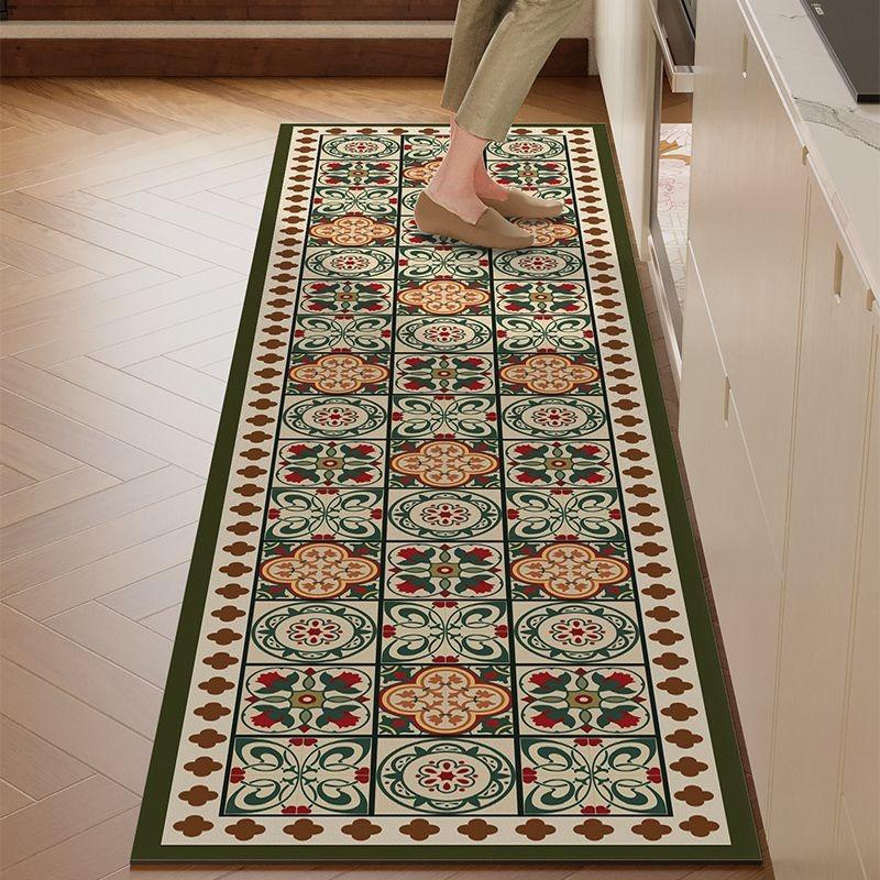 Kitchen Floor Mat Dopamine Color Style Carpet Water-absorbing Quick-drying Oil-absorbing Rug Diatom Mud Non-slip Long Strip Mats