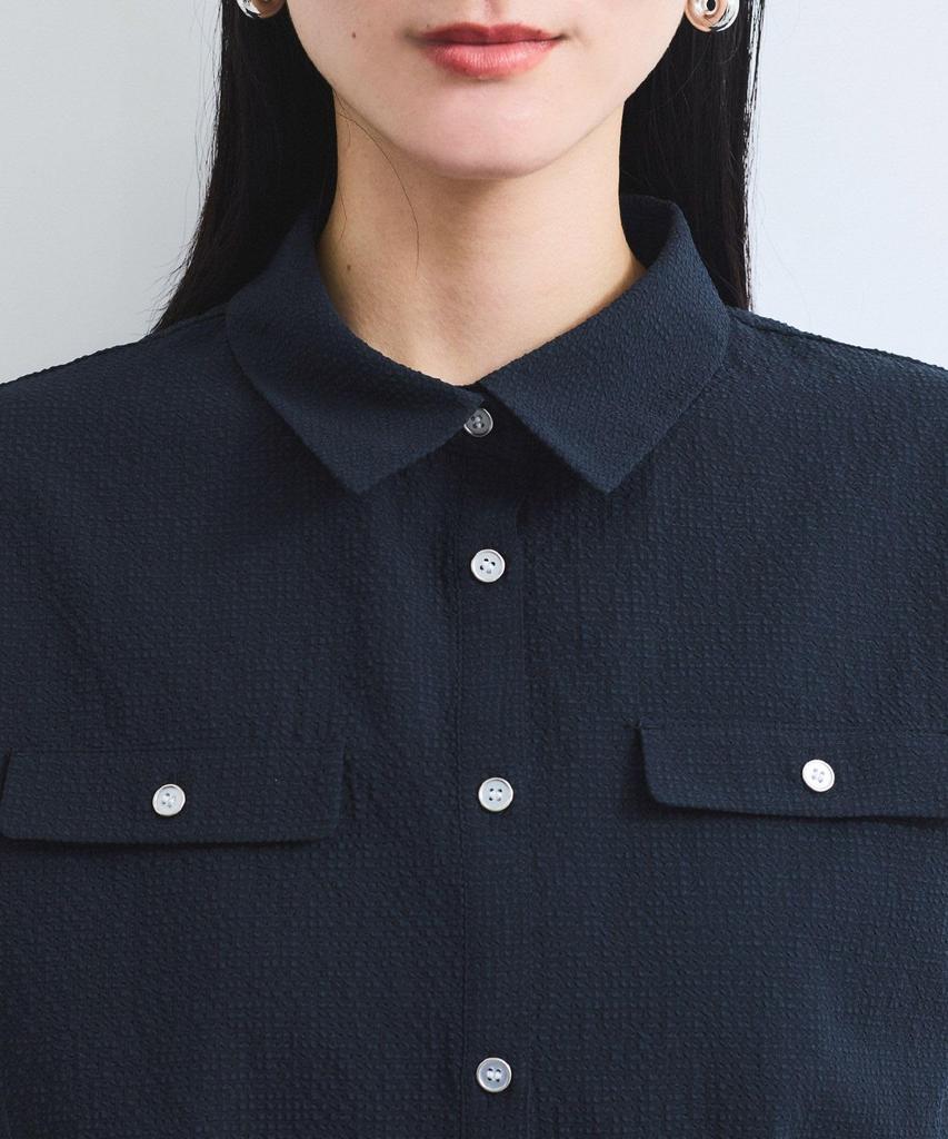 French Sleeve Soccer UV Navy [BIS] Women's Blouse, Protection/Washable, (41)