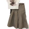 Bärendruck-T-Shirt und weite Cargohosen im koreanischen Stil für Baby-Mädchen