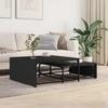Nesting Tables 2 Pcs Black Particleboard and Metal