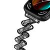 For Huawei Watch Fit 3 Watch Band Rhinestone Decor 7-Shape Metal Wrist Strap