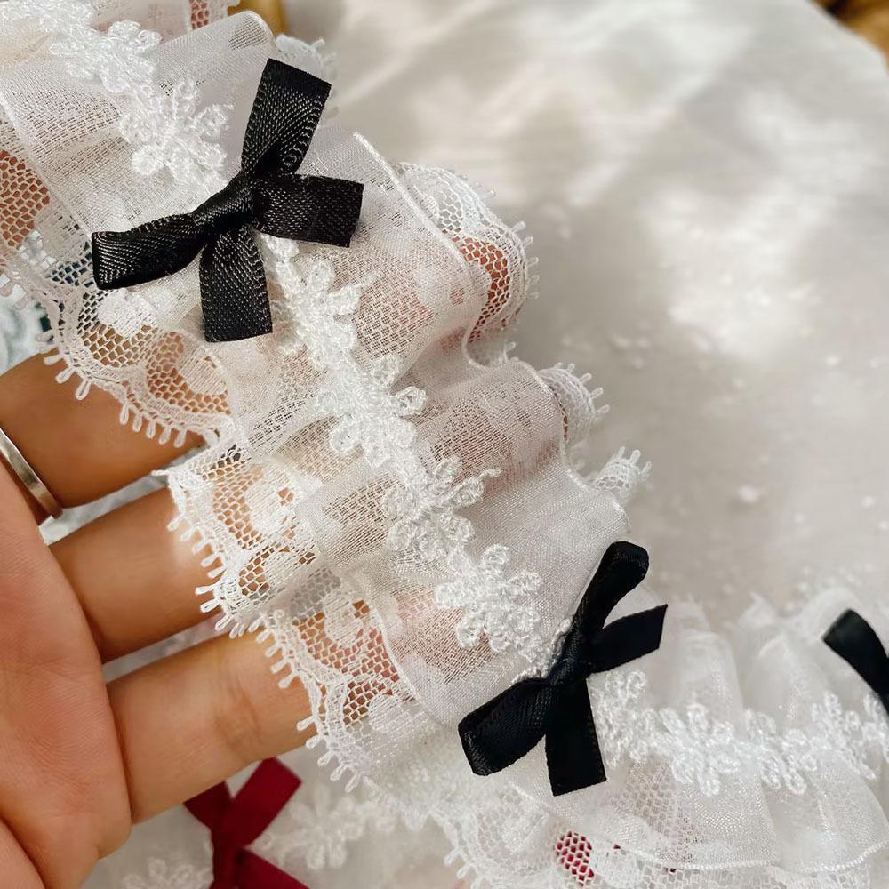 Bow Stretch Lace Lace Lolita Skirt Cuffs Accessories Pet Curtain Decoration Diy Embroidery