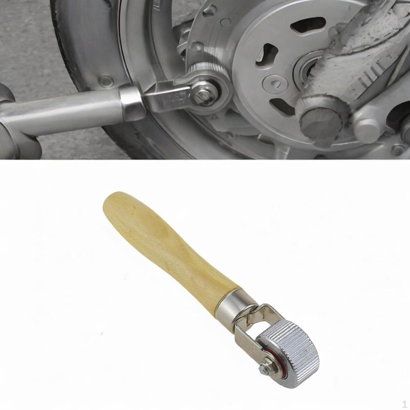 

Инструмент для ремонта автомобильных шин для проколов, вращающееся колесо с деревянной ручкой 2cm