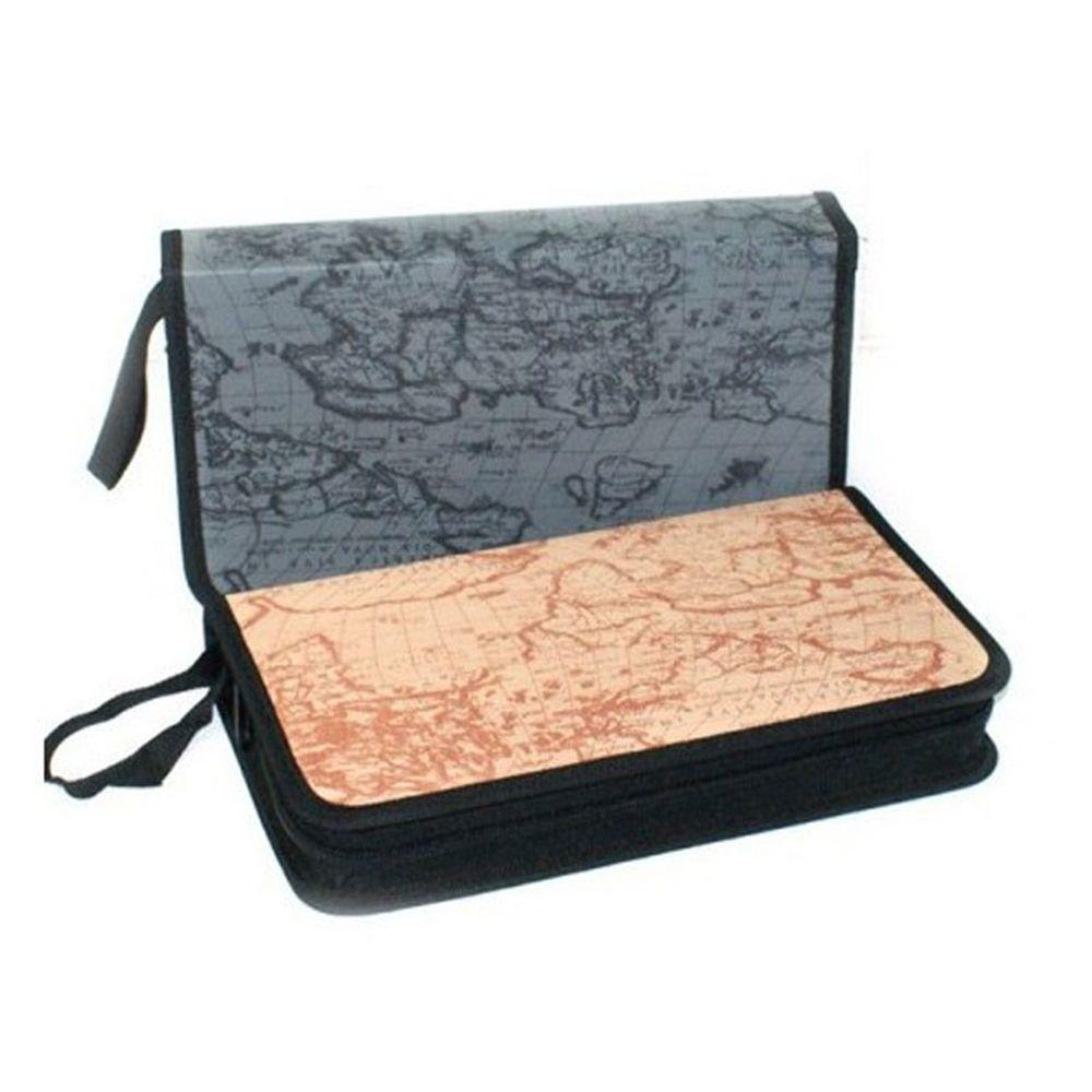 Durable Fabric Carry Case CD DVD VCD Game Accessories Disc Holder Organizer Storage Bag Wallet