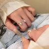 Step by Step Double Bell Ring Female Retro Niche Design Index Finger Ring Popular Hand