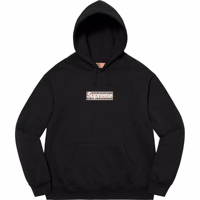 Supr Hoodie Men`s Fleece-Lined Loose Streetwear