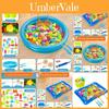 Magnetic Fishing Toy Set For Kids With Glow Fish And Nets For Indoor Play