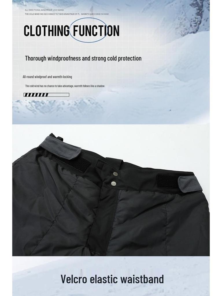 Women's Waterproof Outdoor Ski Suit - Micro Flare Ski Pants with Extra Cotton for Hiking and Skiing