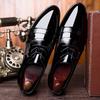 Mode Herrenkleiderschuhe Spitzschuh Formell Rand Mode Business Flache Oxfords Koreanische Schuhe Schnürung Neue Modelle