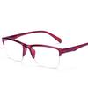 Ultralight Square Half Frame Reading Glasses Presbyopic Glasses Men Women +0.25 0.5 0.75 1 1.25 1.5 1.75 2 2.25 2.5 2.75 3 3.25