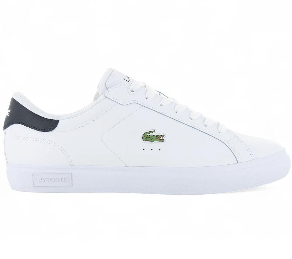 LACOSTE Powercourt 125 - Herren Sneakers Schuhe Leder Weiß 749SMA0081147 ORIGINAL