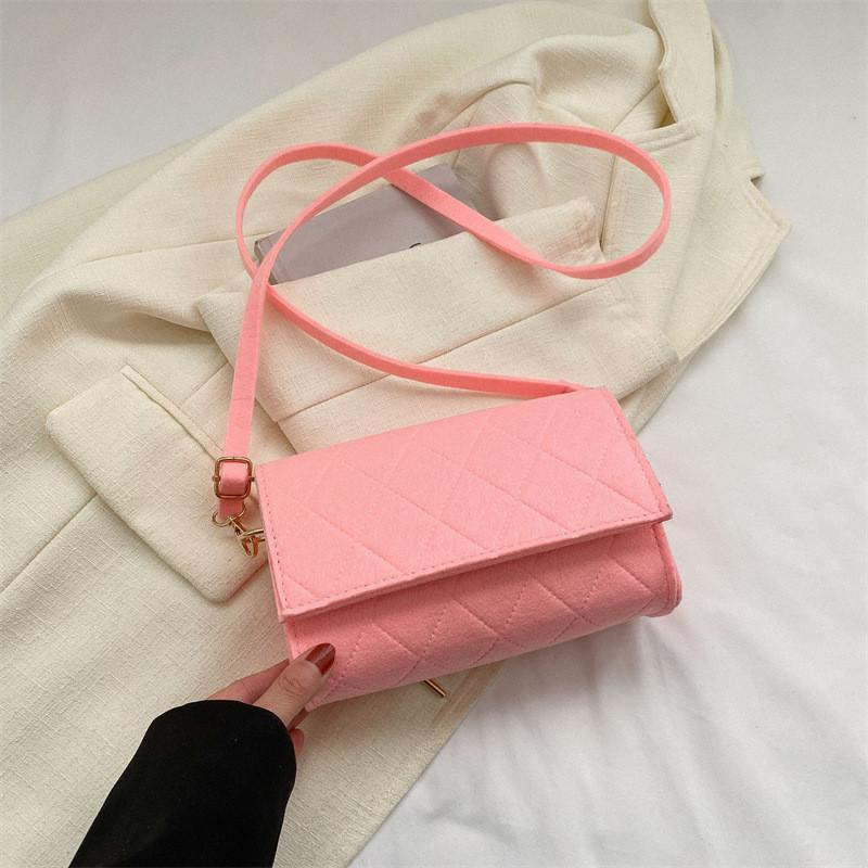 Chic Korean Style Shoulder Bag For Women 2023 Summer Trendy Quilted Purse