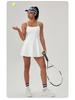 Abito da Tennis Fitness Estivo da Donna con Imbottiture sul Seno - Sensazione Nuda, Tuta-Gonna Asciugatura Rapida
