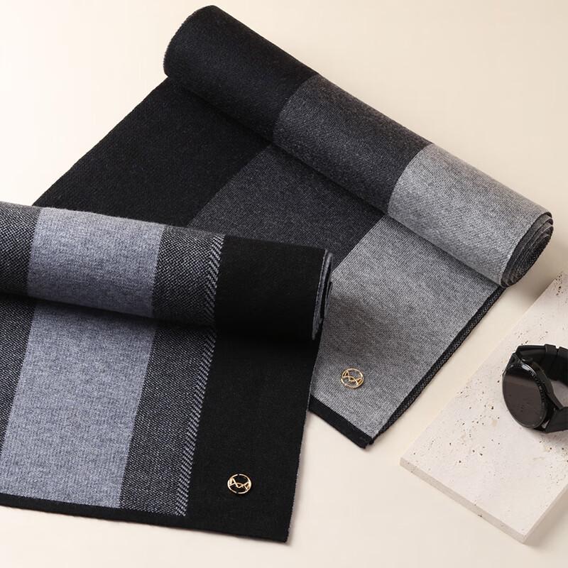 Men's Autumn/Winter Wool Blend Warm Scarf