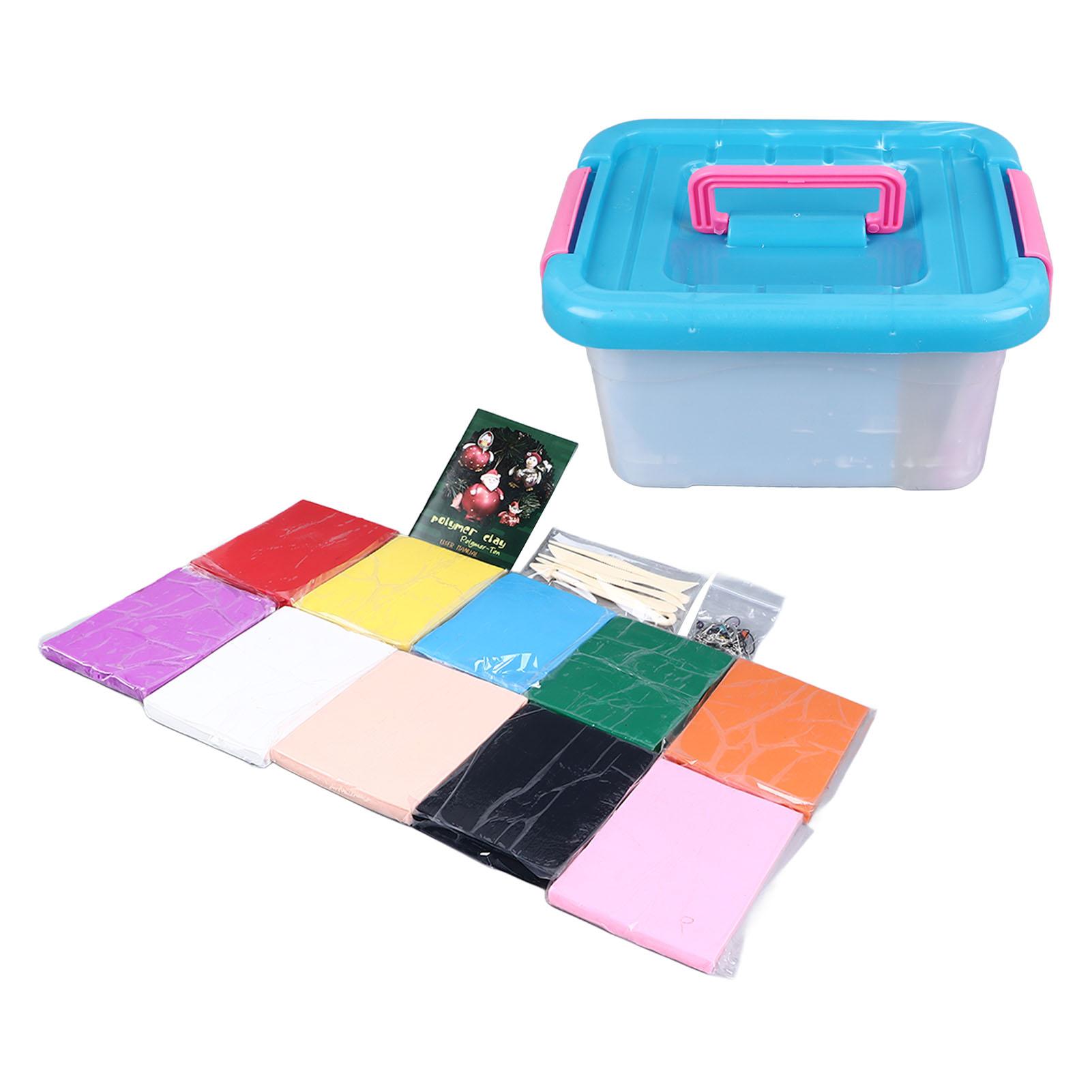 

10 цветов набора для лепки из глины DIY большой 250 г каждый безопасный экологически чистый легко формуемый полимерный набор глины