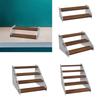 Elegant Wooden Display Rack for Organizing Dessert Jewels and Action Figurines