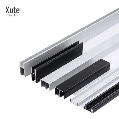 XUTE 8mm Black Frameless Glass Sliding Door Track Kit