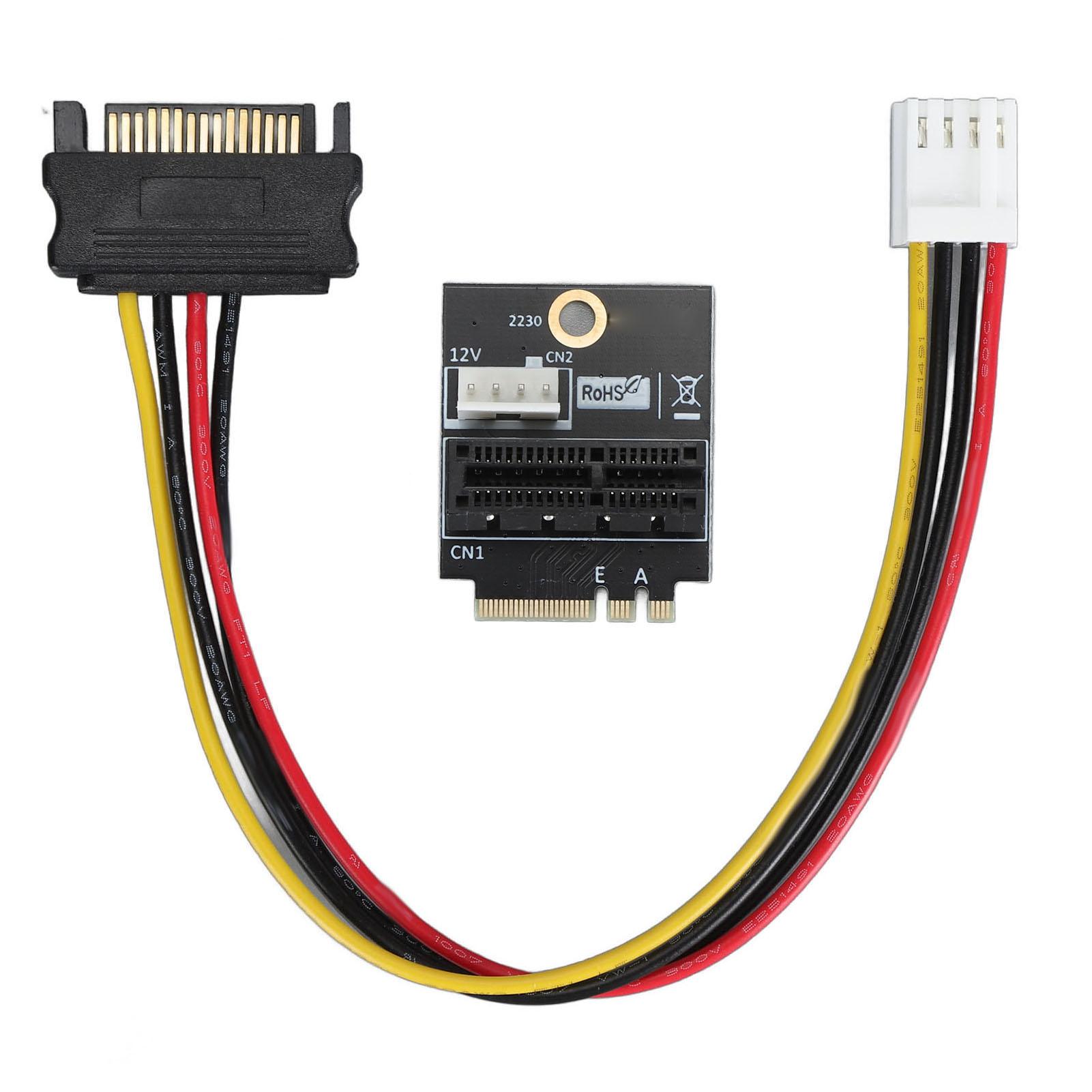 

Адаптер M.2 NGFF Key A A+E E до PCIE 1X 4-контактний 5V 12V живлення Висока надійність NGFF A E до PCIE
