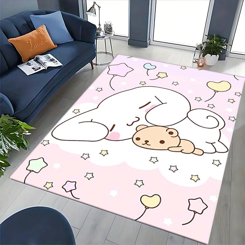 Anime Cartoon Design Chair Mat - Non-Slip Carpet for Office Chairs, Suitable for Home Decor, Living Room, Bedroom, Game Room, and Dormitory Flooring.E