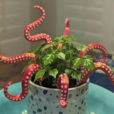 7 Stück Pflanzeneinsatz Oktopus-Tentakel Harz Oktopus-Tentakel Blumentopf Dekoration Wasserdicht