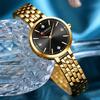Luxury Women's Rhinestones Dial Quartz Watch Stainless Steel Band Stylish Elegant Ladies Wristwatches