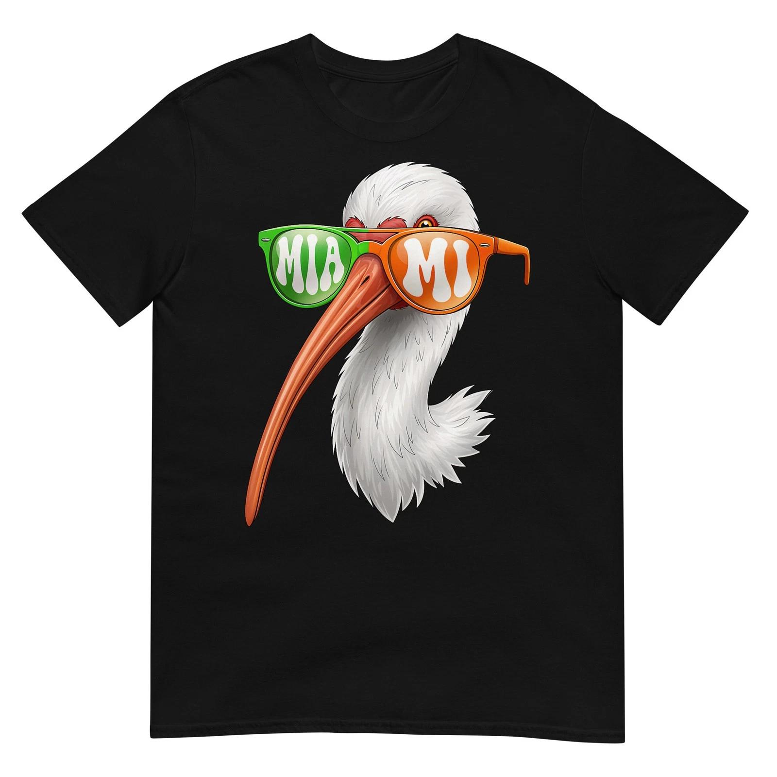 Vintage American White Ibis with Sunglasses for Men Women T-Shirt S