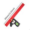 Combination Angles Ruler Aluminum Alloy Accurate Professional Woodworking Measure Square for Home