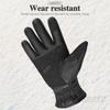 Winter motorcycle fleece thickened warm touch screen gloves locomotive riding anti-drop windproof leather gloves
