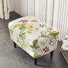 Floral Printed Wing Chair Cover Stretch Spandex Armchair Covers Nordic Removable Relax Sofa Slipcovers With Seat Cushion Covers