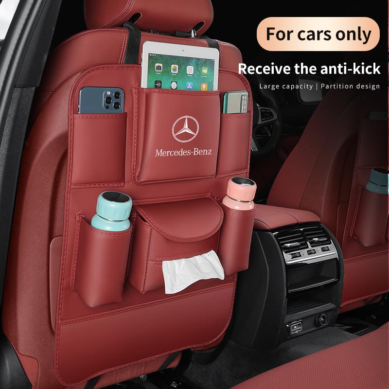 Adesivo de Carro Para Mercedes Benz Classe A B C E S V AMG GLB GLC GLE SLC SLK SL ML Vito Viano Sprinter Piloto Armazenamento no Encosto do Banco do Carro A