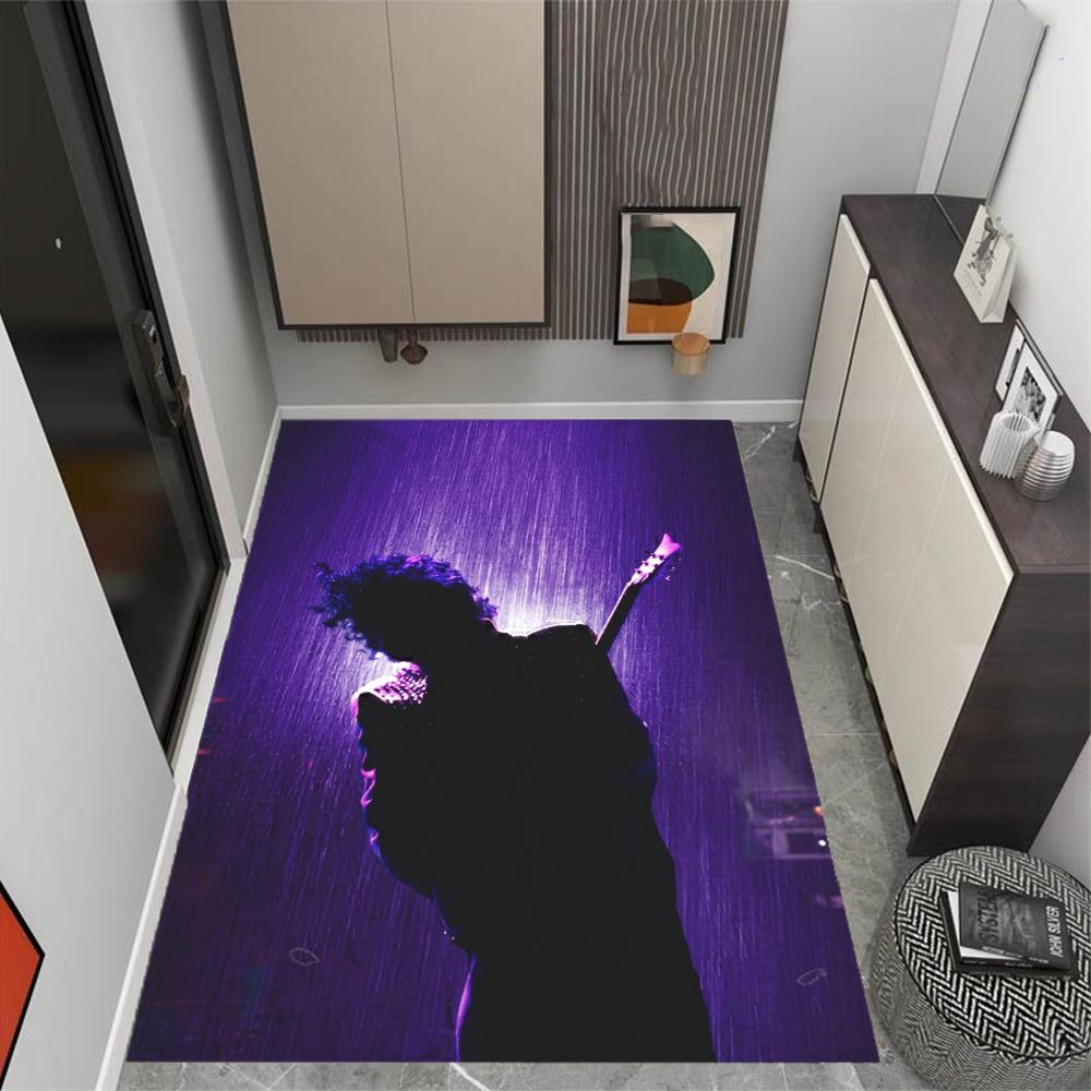Prince Retro Music Icon Poster Floor Rug Office Rug Suitable For Living Rooms Kitchen Game Room Dormitory Antislip Carpet Anime Office Decor