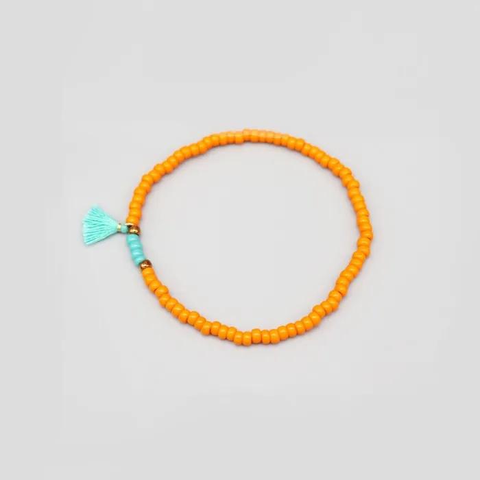 Bonbo Ethnic Tassel Bracelet Point Bead Bracelet 6 Colors