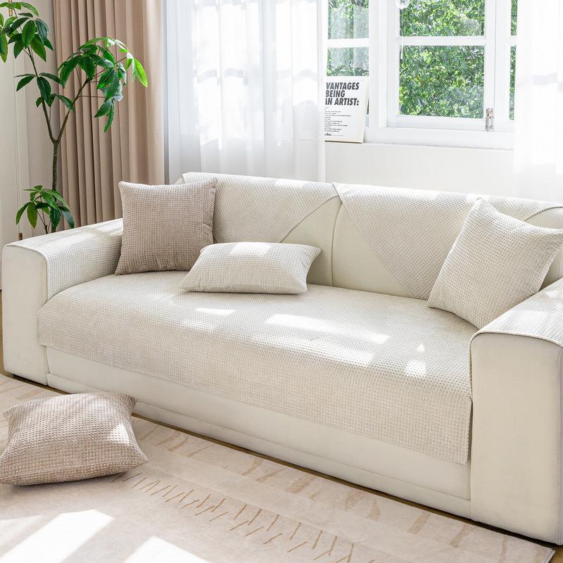 Sofa Cushion Four Seasons Universal Sofa Seat Cover Chenille Sofa Cushion Modern Simple Non-Slip Seat Cover