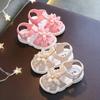 Solid Bow Children's Summer Shoes Cute PVC Beach Non Slip Sandals For Baby Girls Footwear Soft Infant Kids Fashion Sandals
