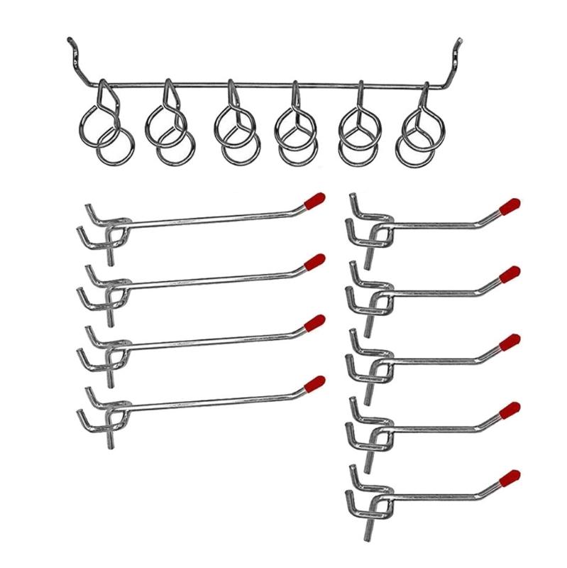 Multipurpose 114pcs Pegboard Hook Collection with Bins Accessory for Streamlineds Storage In Kitchen and Workspaces