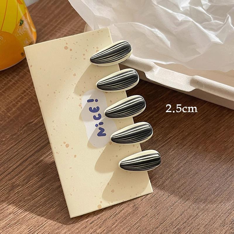 5Pcs Cute Rice Shaped Hairpin for Girl Kawaii Simulation Food Hair Clip Creative Side Bangs Clip Japanese Headwear Hair Accessory