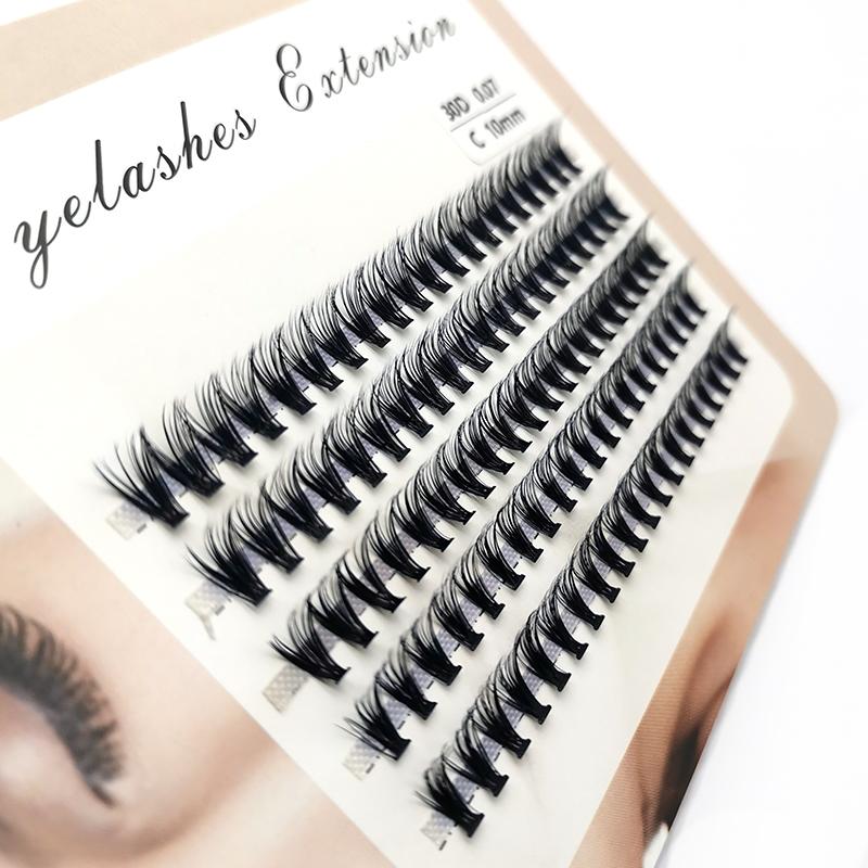 10-40D Mink øyevipper 1 boks/100 pakker Naturlig vippeforlengelse 3D Russland Individuell øyevippeklynge Makeup Tools Vipper Cilia
