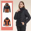 Winter Heating Cotton Jacket Intelligent Warmth Thermostat Hooded Standing Collar Cotton Jacket