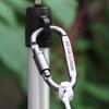 4 Stück Aluminiumlegierung Verriegelungskarabiner Feder-Schnapphaken D-Ringe Verriegelungskarabiner für Outdoor, Camping, Wandern, Angeln