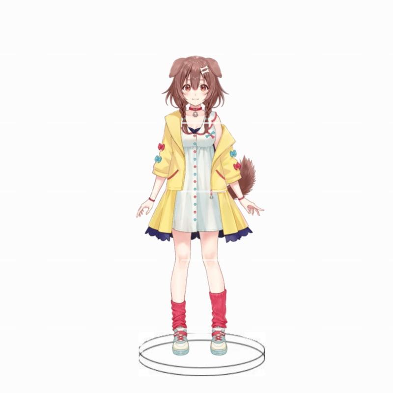 Animation Hololive anchorwoman acrylic insert card white blowing snow summer color festival animation peripheral decoration