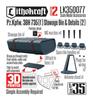 Lithocraft WWII German Tool Box Detail Set 2 Plastic Model Parts LK350077 1/35 Pz.Kpfw.38H 735(f) (Hochkiss H35) & (Tank)