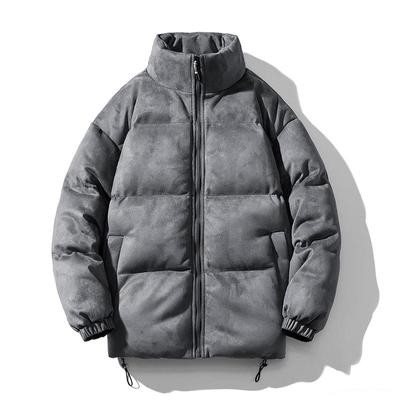 New Trend Winter Suede Cotton Jacket Men's Day Loose Fashion Bread Suit