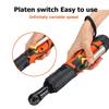 8V 8000mAh 60N.m 230RPM 3/8''  Rechargeable Power Source Portable Cordless Electric Ratchet 90° Right Angle Wrench Set New
