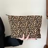 Autumn and Winter Leopard Print Makeup Bag Large Capacity Toiletry Bag Women's Makeup Pouch Travel Cosmetic Organizer Bag