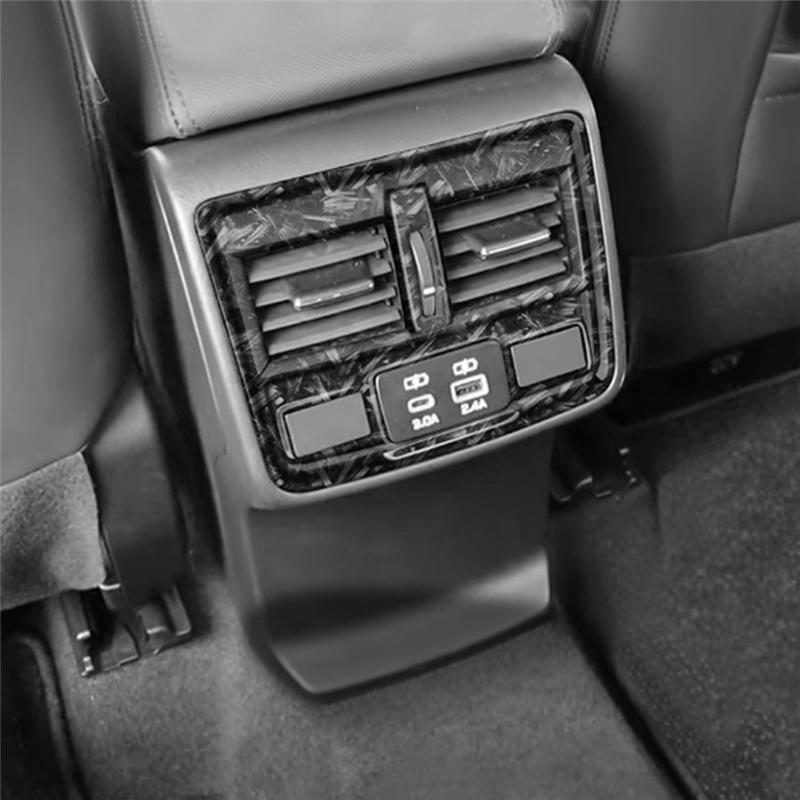 Powerful Car Rear Air Conditioner Outlet Frame A/C Air Outlet Trim Sticker For Subaru Forester 2025 Forged Pattern Forged Pattern