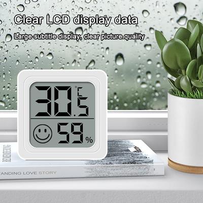 Mini LED Thermometer Digitales Thermo-Hygrometer Multifunktions Elektronischer Temperatursensor Feuchtigkeitsmesser Wetterstation Zuhause