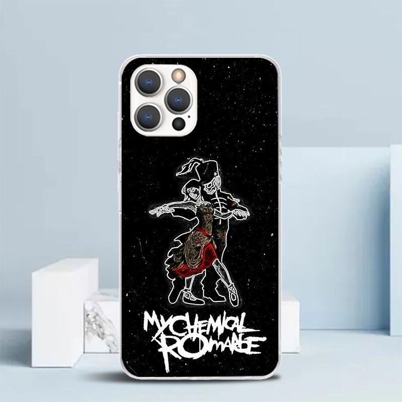 My Chemical Romance MCR Soft Cover for iPhone 16 17 Air 15 14 Pro Max 16E Phone Case 13 Mini 12 11 7 SE 8 Print Pattern Fit Case