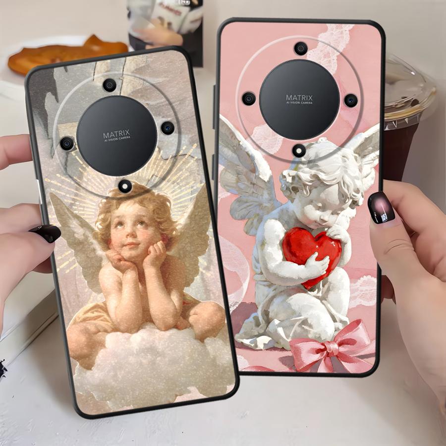 Case for Honor X6 90 Magic5Lite X5b X9a 200 400 Lite X7 X8 8X 70 Funda Phone Cover Cute Angel